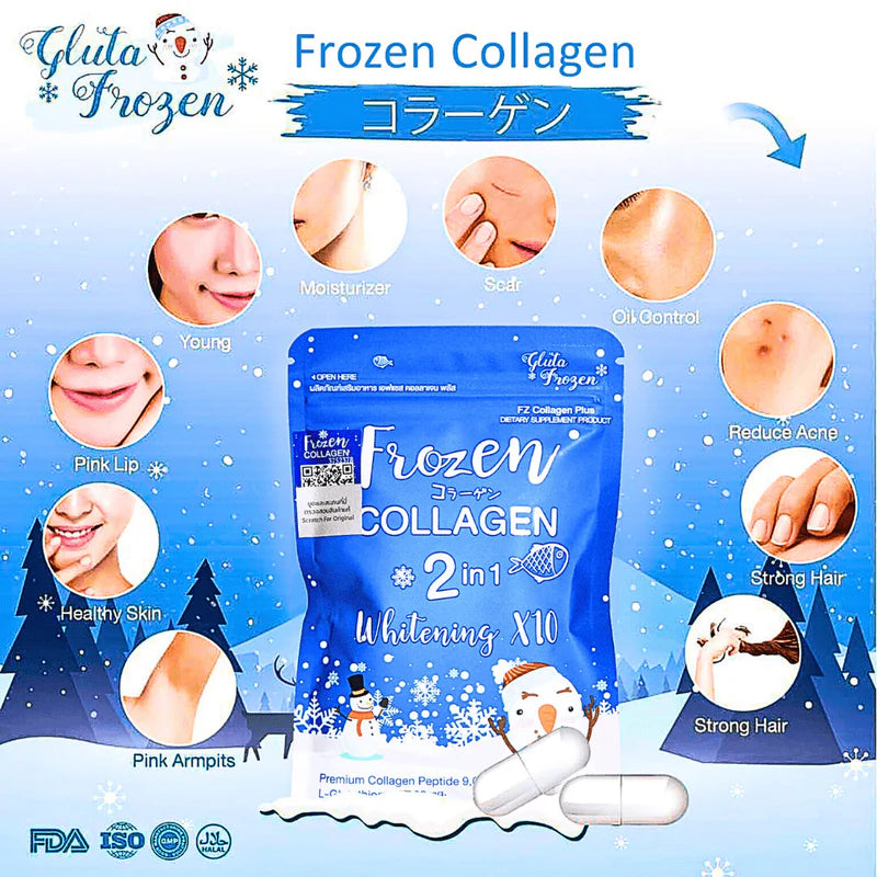 Frozen Collagen 2 in 1 Whitening x10 - 60 Caps